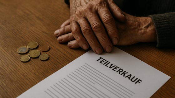 Senior hat nach Teilverkauf kaum noch Geld zur Verfügung