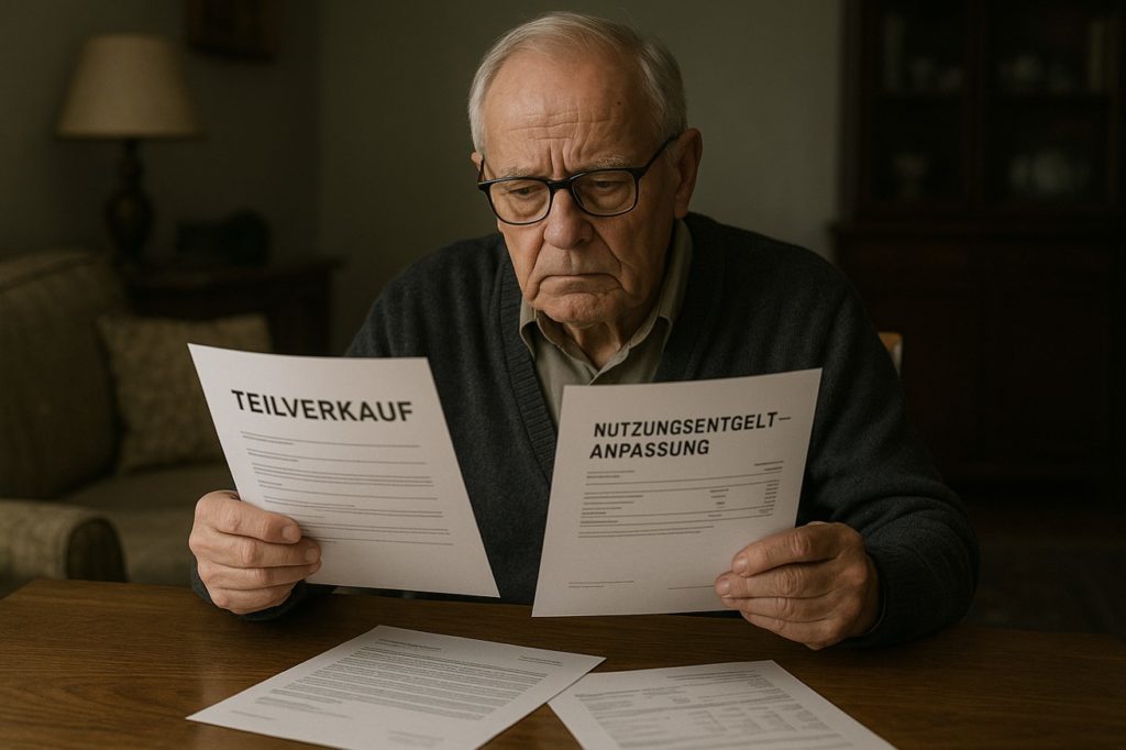 Senior erkennt steigende Kosten im Teilverkaufsvertrag